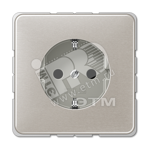 Розетка штепсельная SCHUKO 16A 250V с защитой от детей платина (CD520KIPT) - JUNG