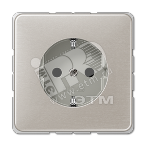 Розетка штепсельная SCHUKO 16A 250V платина (CD520PT) - JUNG