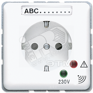Штепсельная розетка SCHUKO  16А 250V~ с защитой от перенапряжения  белая - JUNG