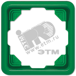 Рамка 1 пост универсальная зеленая