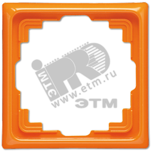 Рамка 1 пост для кабель-канала оранжевая