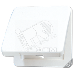 Крышка откидная для штепсельных розеток и изделий с платой 50?50 мм  черная