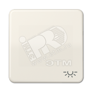 Клавиша с символом  освещение   слоновая кость