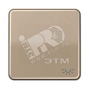 Клавиша с символом  освещение   золотая бронза