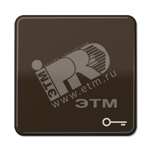 Клавиша с символом  ключ   коричневая