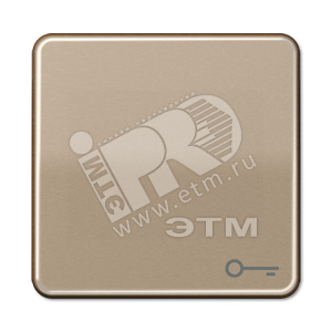 Клавиша с символом  ключ   золотая бронза