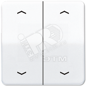 Клавиши для сдвоенной кнопки BCU  белые