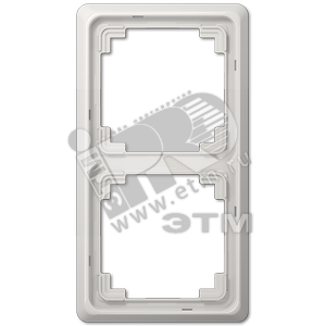 Рамка 2 поста универсальная светло-серая