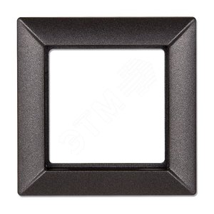 Рамка 1-местная для вертикальной и горизонтальной установки. Серия- Eco Profi. Материал- термопласт. Цвет- антрацит (крашеный)