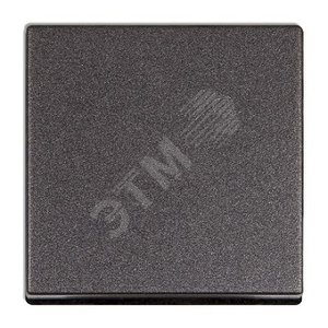 Клавиша 1-я для выключателей и кнопок  без подсветки. Для механизмов- EP401U, EP406U, EP407U, EP431U. Серия Eco Profi. Материал- термопласт. Цвет- антрацит (крашеный)