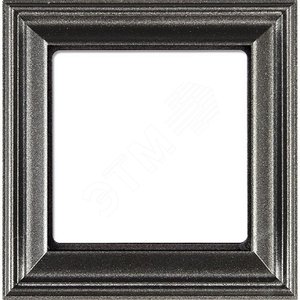 Рамка 1-местная для вертикальной и горизонтальной установки. Серия- Eco DECO. Материал- термопласт. Цвет- антрацит (крашеный) - JUNG