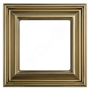 Рамка 1-местная для вертикальной и горизонтальной установки. Серия- Eco DECO. Материал- термопласт. Цвет- антик. - JUNG