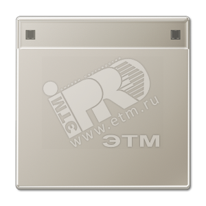 Клавиша для выключателя с полем для надписи  благородная сталь