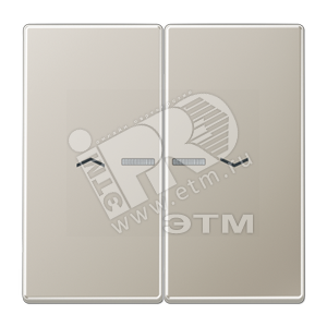 Клавиша для кнопки BCU  благородная сталь