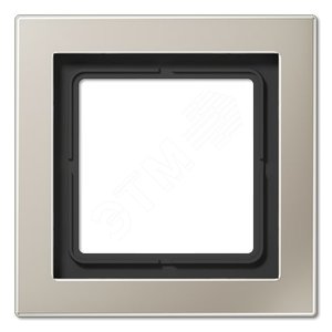 Рамка 1-я для горизонтальной/вертикальной установки  Серия- LS-Design  Материал- металл  Цвет- благородная сталь - JUNG