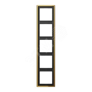 Рамка 5-я для горизонтальной/вертикальной установки  Серия- LS990  Материал- металл  Цвет- золото