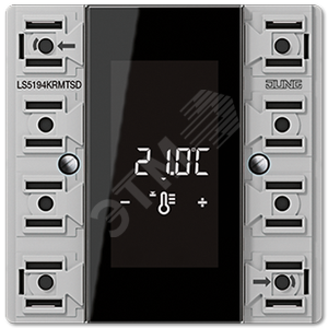 KNX комнатный контроллер-дисплей, компактный, 4 группы - JUNG