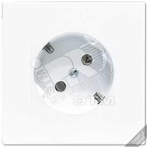 Розетка штепсельная SCHUKO 16A 250V с поворотом на 45 гр. светло-серая