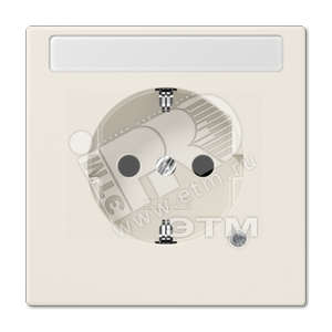 Розетка штепсельная SCHUKO 16A 250V с индикацией напряжения и защитой от детей слоновая кость - JUNG