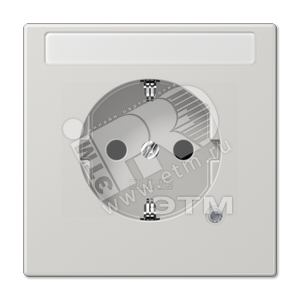 Розетка штепсельная SCHUKO 16A 250V с индикацией напряжения и защитой от детей светло-серая (LS520NAKOLG) - JUNG