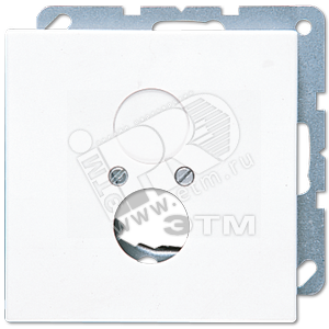 Крышка для 2-х гнезд (разъемов для громкоговорителей)  белая