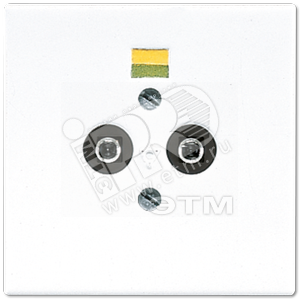 Розетка штепсельная для выравнивания потенциалов  белая