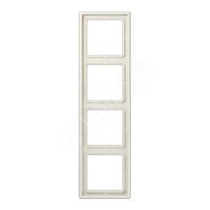 Рамка 4-я для горизонтальной/вертикальной установки  Серия- LS990  Материал- дуропласт  Цвет- слоновая кость