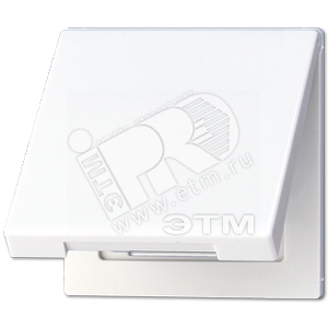 Крышка откидная для штепсельных розеток с платой 50?50 мм  белая