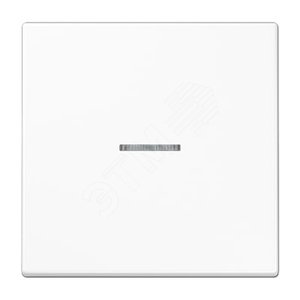 Клавиша 1-я для выключателей и кнопок  с окошком для подсветки. Серия LS990  Материал- дуропласт  Цвет- белый