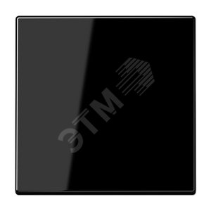 Клавиша 1-я для выключателей и кнопок  без подсветки. Серия LS990  Материал- дуропласт  Цвет- черный