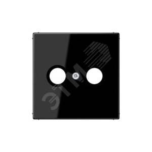 Накладка для телевизионной розетки (TV-FM)  Серия LS990  Материал- термопласт  Цвет- черный