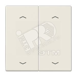 Клавиши для сдвоенной кнопки BCU  белые