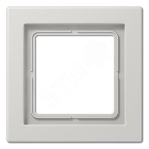 Рамка 1-я для горизонтальной/вертикальной установки  Серия- LS-Design  Материал- дуропласт  Цвет- светло-серый - JUNG