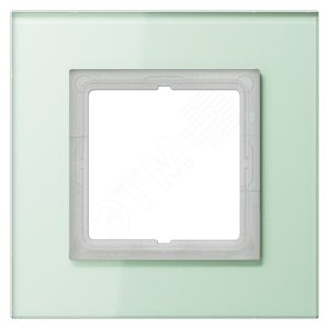 Рамка 1-я для горизонтальной/вертикальной установки  Серия- LS plus  Материал- стекло  Цвет- матовый белый