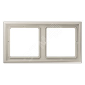 Рамка 2-я для горизонтальной/вертикальной установки (для устройств и накладок серии LS990 в монтажный адаптер)  Серия- LS ZERO  Материал- термопласт (ударопрочный) лакированный  Цвет- нержавеющая сталь