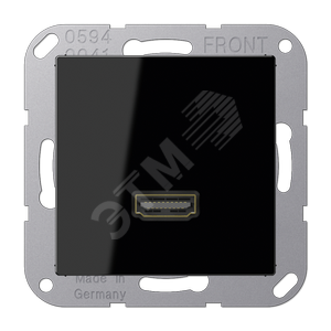 Розетка HDMI черная