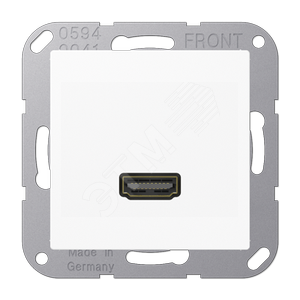 Розетка HDMI белая - JUNG