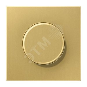 Накладка роторного диммера  Серия LS990  Материал- металл  Цвет- классическая латунь
