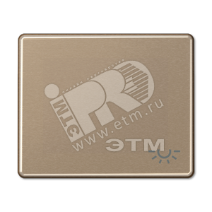 Клавиша для выключателя с символом  освещение   золотая бронза