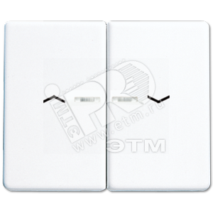 Клавиши для сдвоенной кнопки BCU  белые