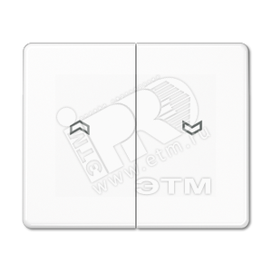 Клавиша для выключателя управления жалюзи  белые