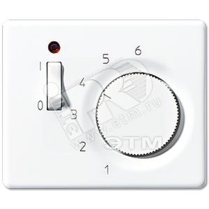 Крышка для регуляторов температуры и воздуха помещений TR 231 U и TR 241U  белая