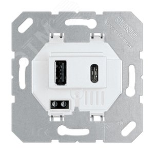 Розетка USB для зарядки мобильных устройств (USB15CAWW) - JUNG