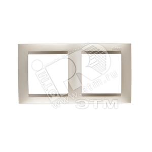 15 Рамка на 2 поста шампань