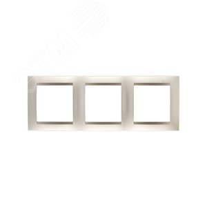 Рамка на 3 поста 15 шампань