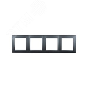 Рамка универсальная 4 поста графит