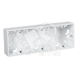 15 Коробка для наружного монтажа на 3 поста белый