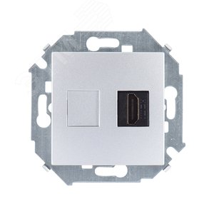 Розетка 15 HDMI алюминий - Simon