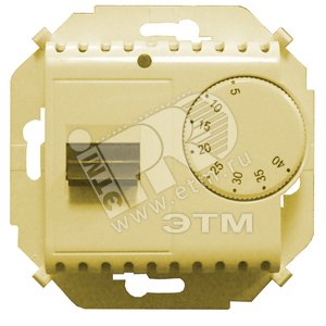 15 Регулятор для теплого пола с зондом 16А 230В 3600Вт 5-40 гр. IP20 слоновая кость - Simon