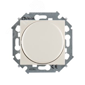 Диммер поворотный для димм. LED ламп 5-215Вт Без рамки Слоновая кость - Simon